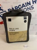 Feels Like Down Synthetic 10.5 Tog Duvet, Double RRP £65