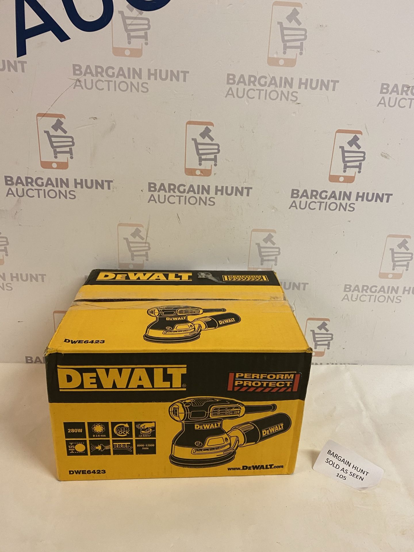 DeWalt DEWDWE6423L Random Orbital Sander 100V Industrial Plug RRP £100