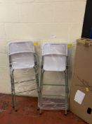 Bolero Folding High Stool Kitchen Seat, Set of 2 RRP £60