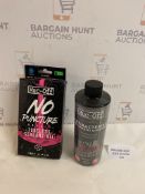 Muc-Off Tubeless Sealant Kit and Antibacterial Equipment Cleaner Set