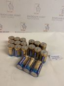 Set of 18 LR20 D Size Batteries