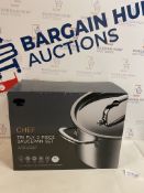 Chef Tri Ply 3 Piece Saucepan Set RRP £109