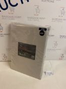 Soft and Silky 400 Thread Count Egyptian Cotton Flat Sheet, Double RRP £42.50