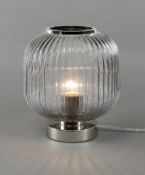 Ribbed Glass Table Lamp RRP £39.50
