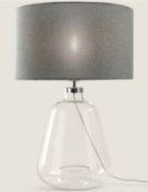 Olsen Clear Glass Table Lamp RRP £79