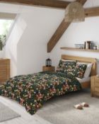 Pure Cotton Reversible Floral Bedding Set, King Size RRP £49.50