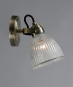 Florence Wall Light, Antique Brass