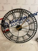 Large Metal Skeleton Wall Clock RRP £89