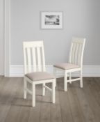 Set of 2 Padstow Fabric Dining Chairs RRP £249