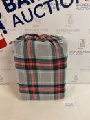 Pure Brushed Cotton Checked Bedding Set, King Size RRP £59