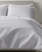 Pure Cotton Percale Reversible Striped Bedding Set, King Size RRP £59