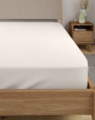 Cotton Percale Deep Fitted Sheet, Single