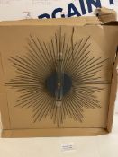 Metal Sputnik Wall Clock