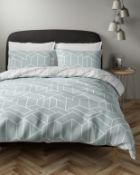 Cotton Mix Geometric Bedding Set, King Size