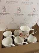 Fine Bone China Set of 6 London Souvenir Mugs