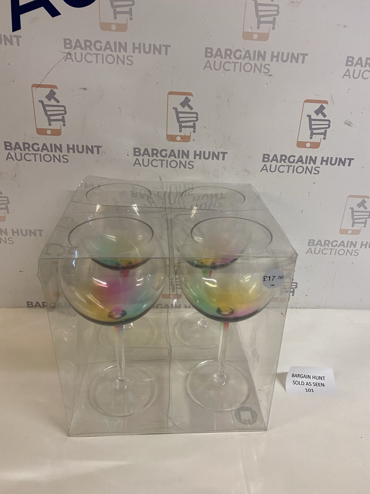 Set of 4 Rainbow Picnic Glasses