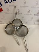 Stainless Steel Sieve, Set of 3 RRP £9.50 Each