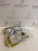 Pure Cotton Honeycomb Bee Towels 2 Pack Gift Pack