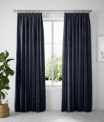 Velvet Pencil Pleat Curtains RRP £69