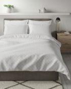 Easycare Cotton Blend Elena Geometric Bedding Set, Double