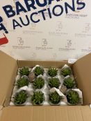 Artificial Mini Succulent in Concrete Pot, Box of 12 RRP £5 Each