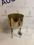 Medium Gold Planter with Stand