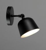 Finn Scandi Metal Wall Light, Black