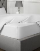 Egyptian Cotton 400 Thread Count Sateen Extra Deep Fitted Sheet, Single RRP £39.50