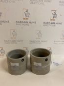 Market Garden Set of 2 Concrete Plant Pots