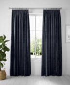 Velvet Pencil Pleat Curtains RRP £129