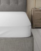 Egyptian Cotton 400 Thread Count Sateen Fitted Sheet, King Size RRP £39.50