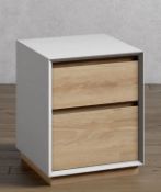 Jones White Compact Bedside Table