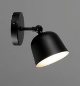 Finn Scandi Metal Wall Light, Black