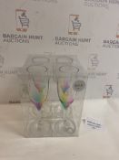 Set of 4 Rainbow Picnic Glasses