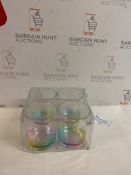Set of 4 Rainbow Picnic Glasses