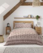 Easycare Reversible Cotton Mix Batik Bedding Set, King Size RRP £39.50