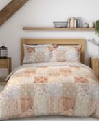 Pure Cotton Mix Patchwork Print Bedding Set, King Size RRP £49.50