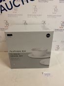 Hand Decorated Platinum Rim 12 Piece Dining Set RRP £60