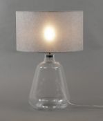 Olsen Clear Glass Table Lamp RRP £79