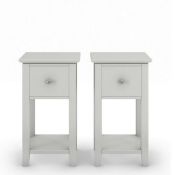 Set of 2 Hastings Small Bedside Tables RRP £169