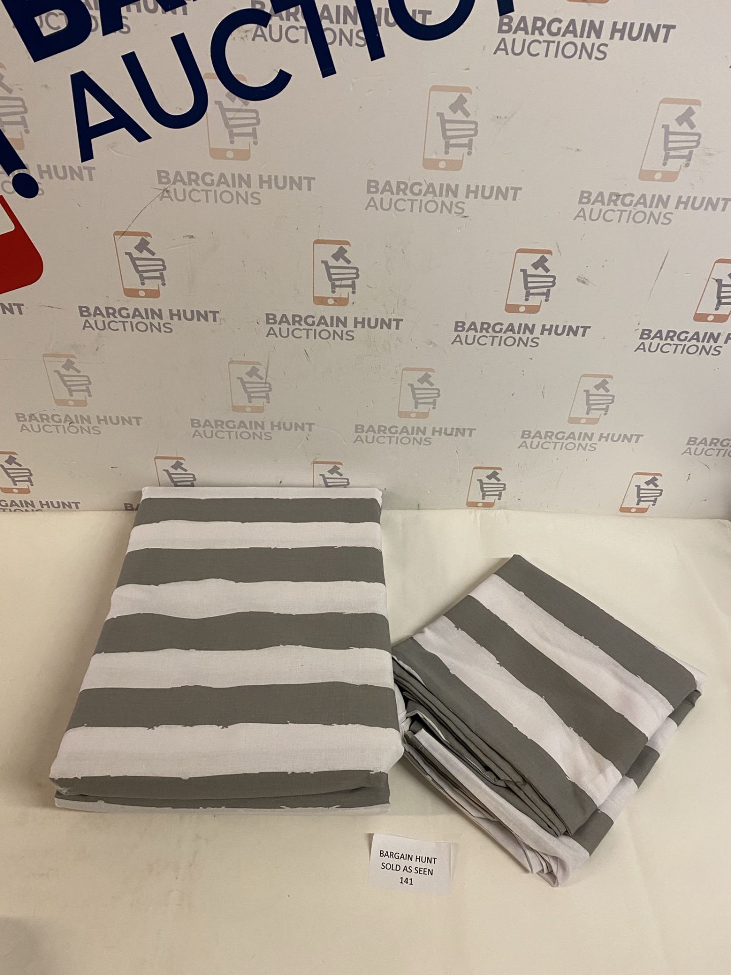 Easycare Cotton Mix Striped Bedding Set, Double