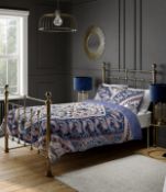 Pure Cotton Reversible Paisley Bedding Set, King Size RRP £59