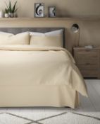 Soft & Silky Fine Egyptian Cotton Sateen Valance Sheet, Single RRP £45