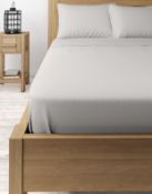 Soft & Silky Fine Egyptian Cotton Sateen Flat Sheet, Super King RRP £49.50