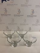 Set of 4 Glass Dessert Bowls