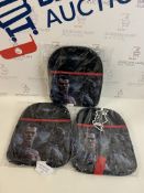 Set of 3 Kids Batman/ Superman Backpacks