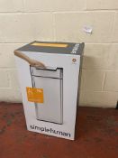 Simplehuman 30L Rectangular Touch-Bar Bin (inner bucket slightly damaged) RRP £120