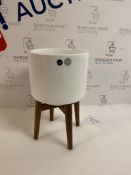 Medium White on Legs Planter