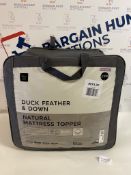 Duck Feather & Down Natural Mattress Topper, Super King RRP £109