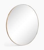 Classic Large Milan Round Mirror, Gold RRP £79